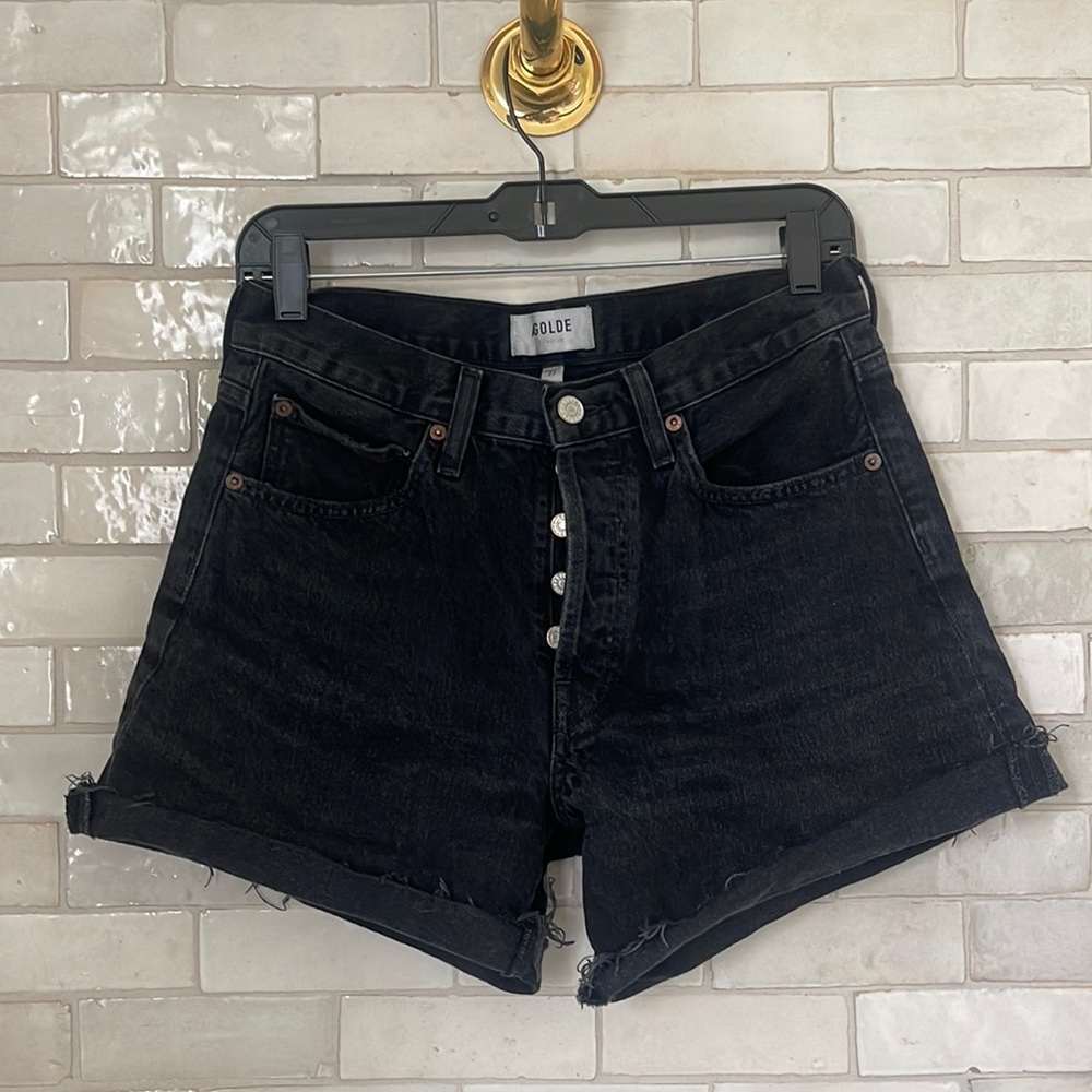 Agolde Parker Cutoff Shorts black 27